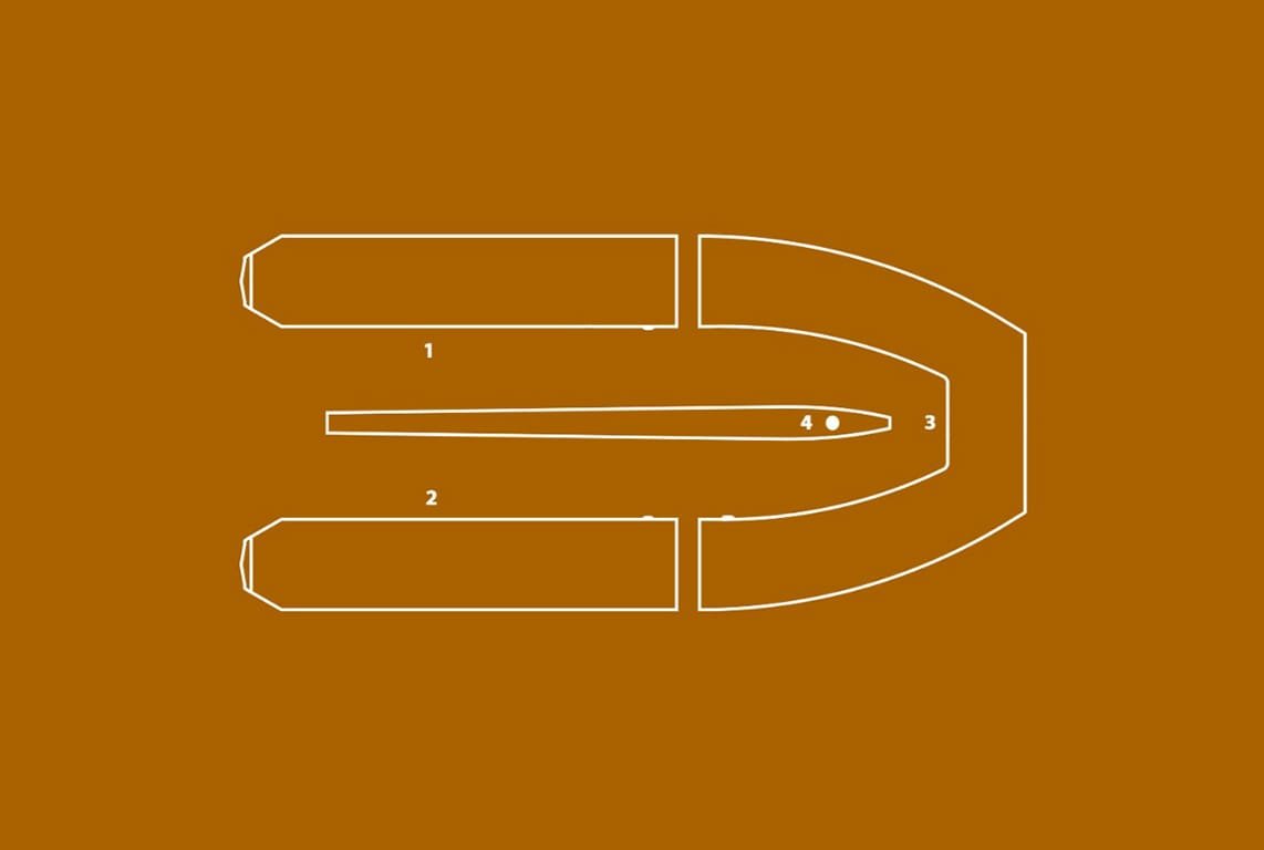 Partes de la embarcación Kolibri